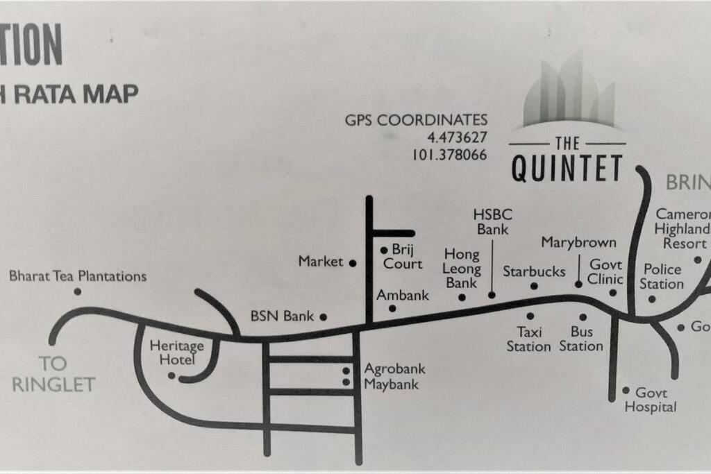 Sunrise Terrace At Quintet Apartment Tanah Rata Luaran gambar